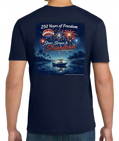 Stars, Stripes & Steinhatchee, 250 Years of Freedom - Men's / Unisex Tshirt